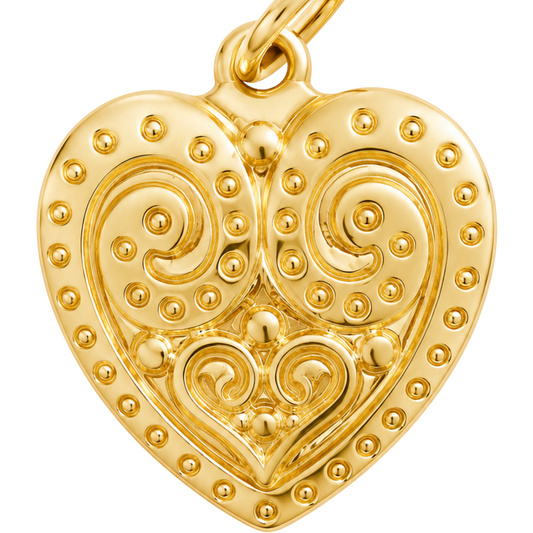 Filigree Heart Charm