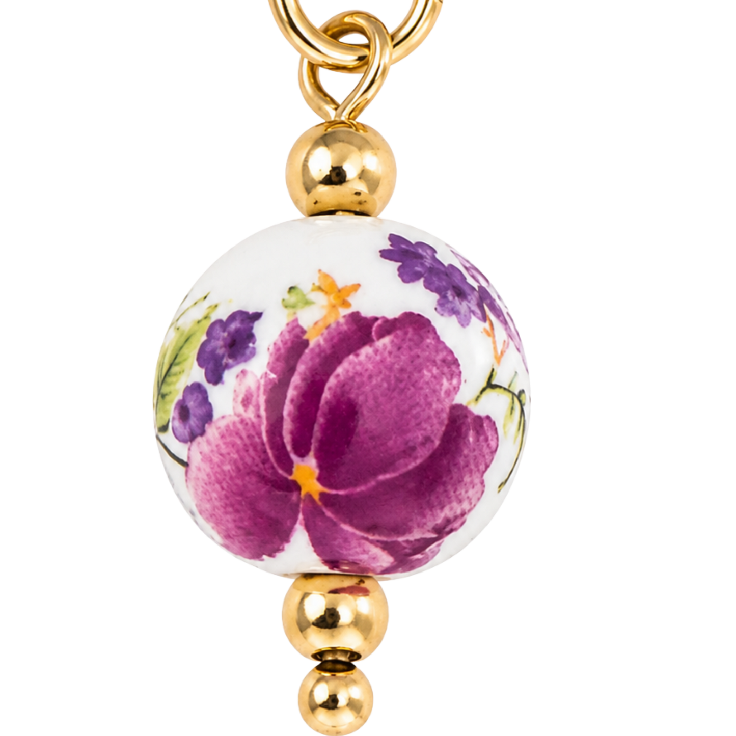 Floral Ball Charm