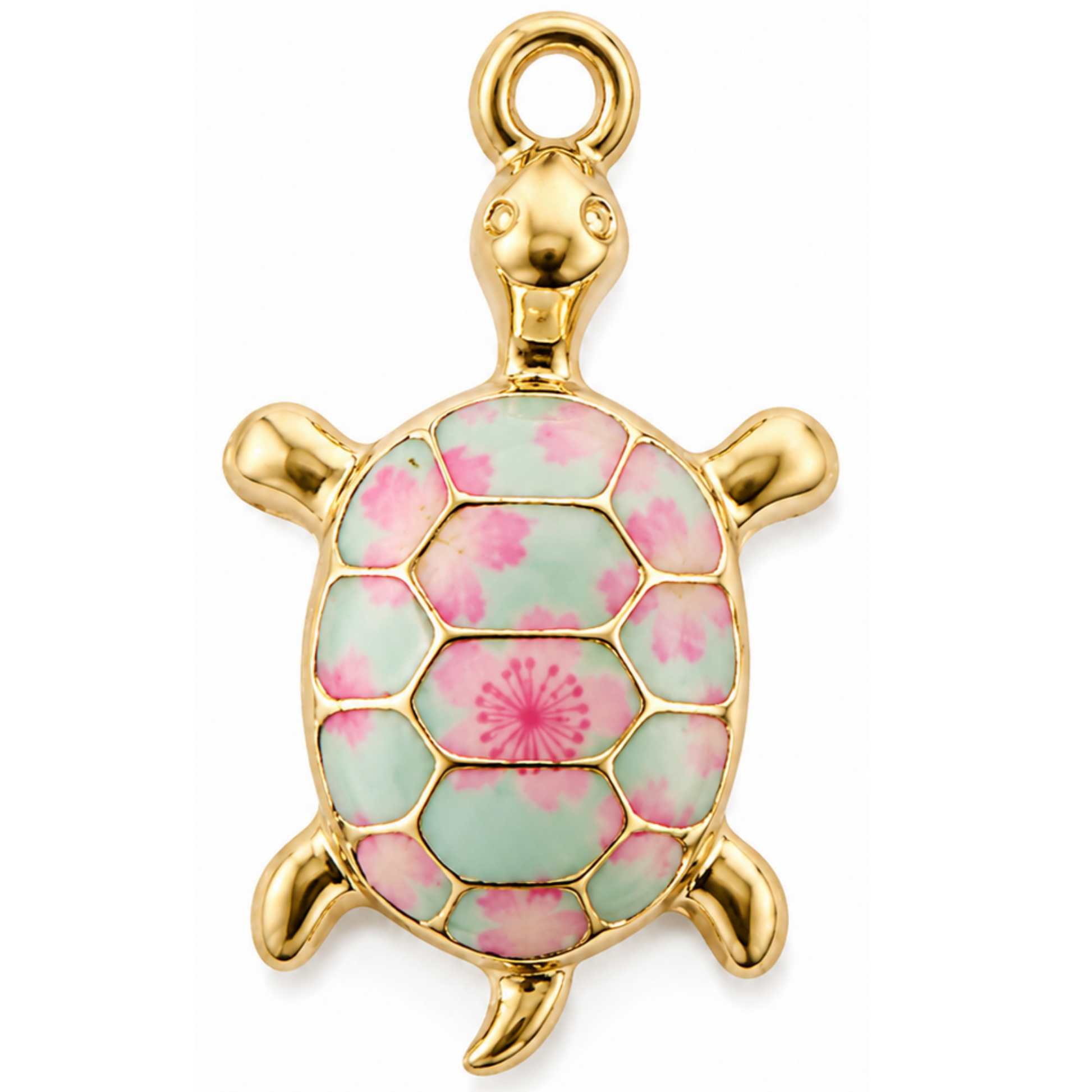 Floral Turtle Pink