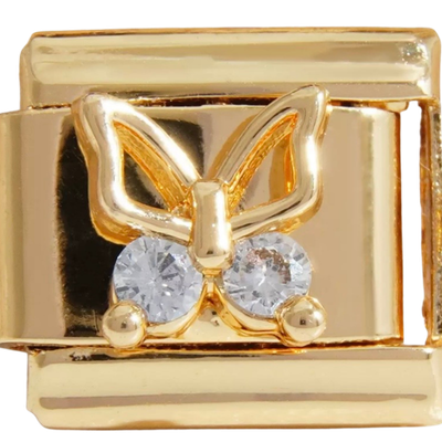 Gold Cute Butterfly Charm