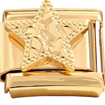 Gold Engraved Star