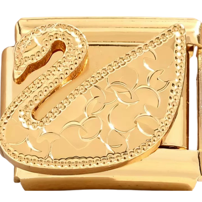 Gold Engraved Swan