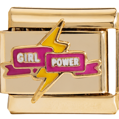 Gold Girl Power Charm
