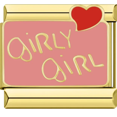 Gold Girly Girl Charm