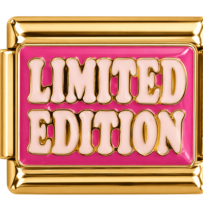 Gold Limited Edition Pink Charm