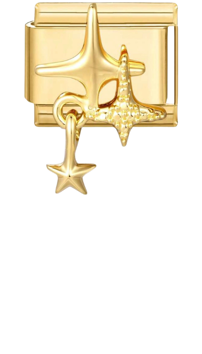 Gold North Star Dangle