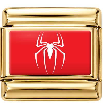 Gold Red Spider Charm