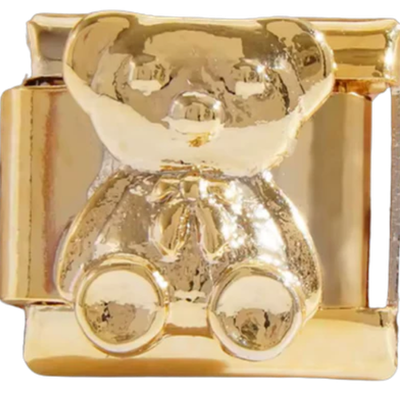 Gold Teddy Bear Charm