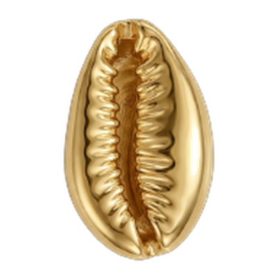 Large Golden Shell Charm