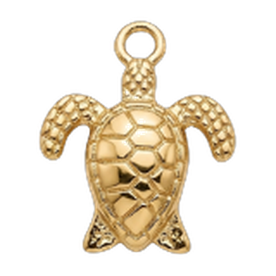 Golden Turtle Charm