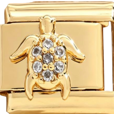 Golden Zircon Sea Turtle