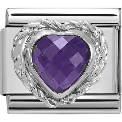 Heart Amethyst Purple
