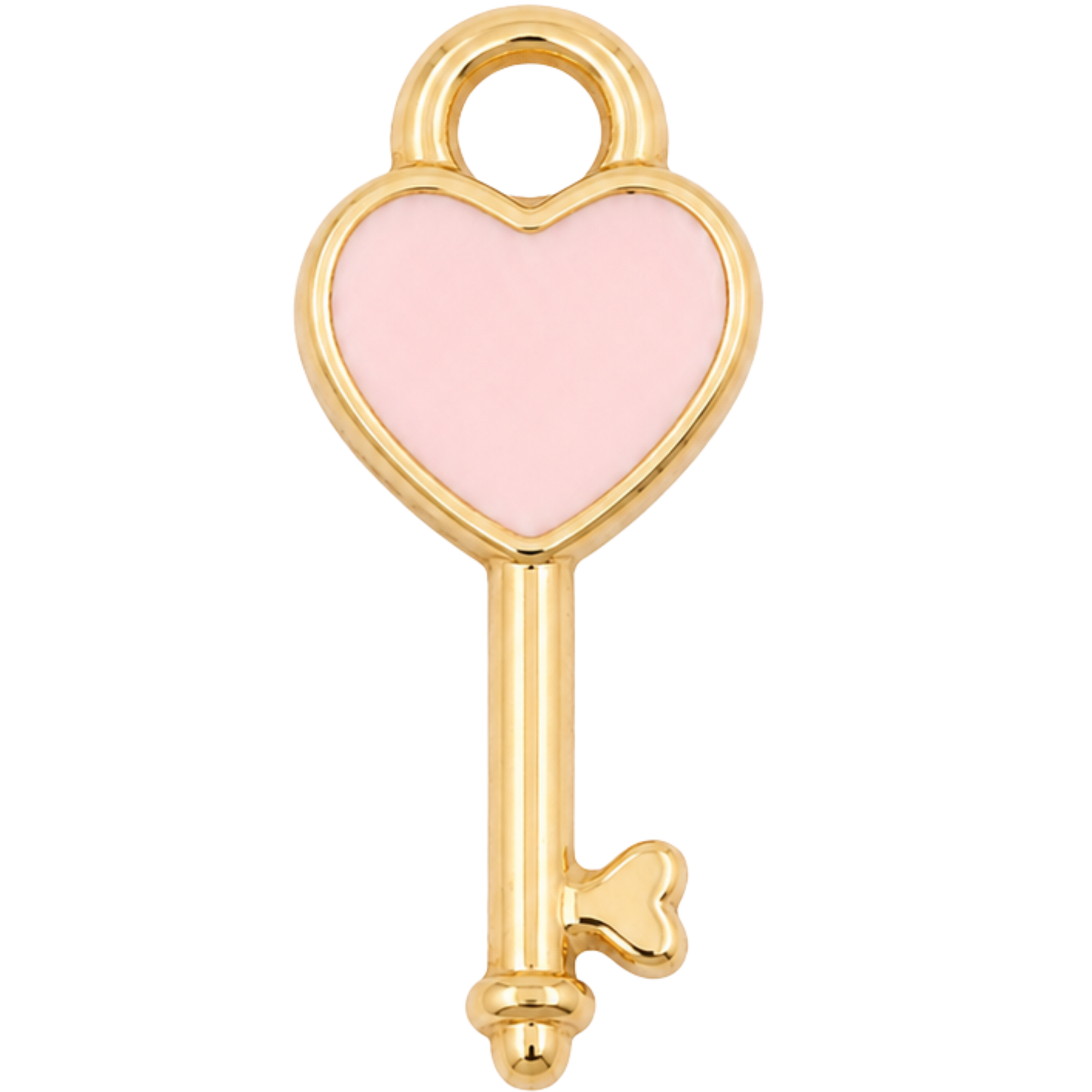 Heart Key Charm