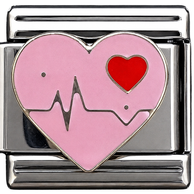 Heartbeat Pink Silver