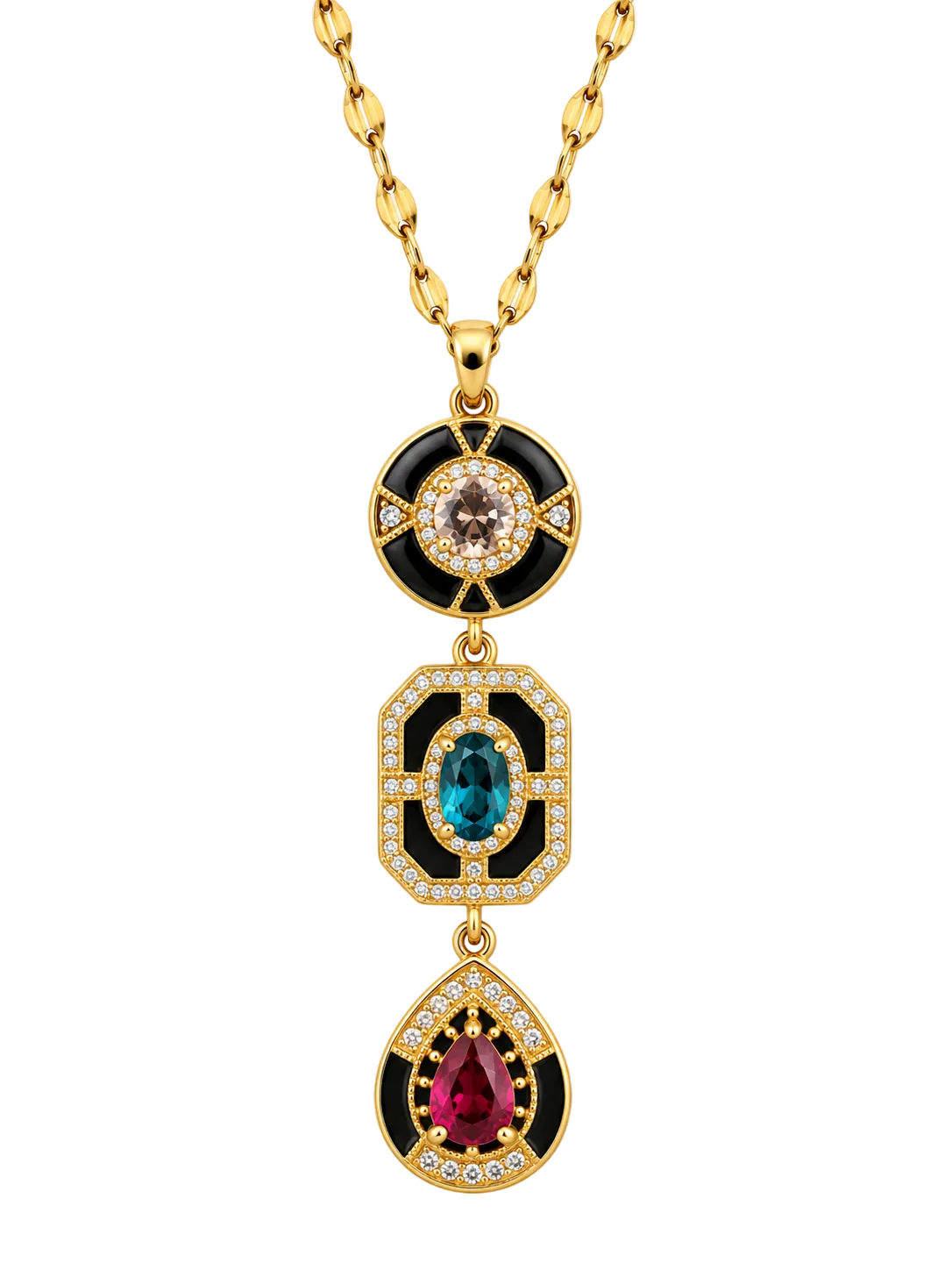 Jawhara Trio Necklace