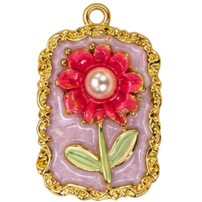 Lavender Red Pearl Flower