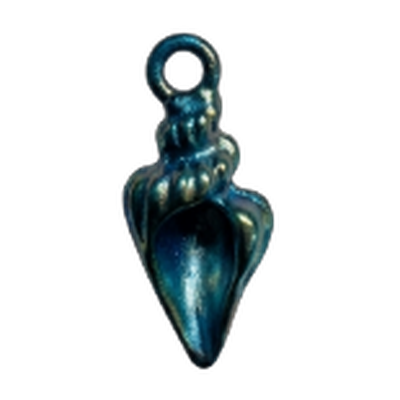 Metallicblue Shellfish Charm