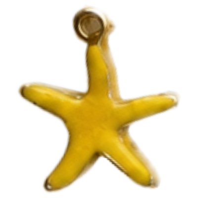 Mini Yellow Starfish Charm