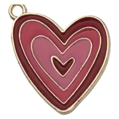 Multipinks Hearts Charm
