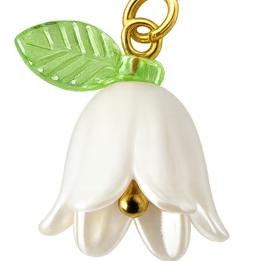 Pearl Tulip Charm