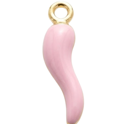 Pink Cornicello Charm
