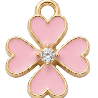 Pink Heart Clover