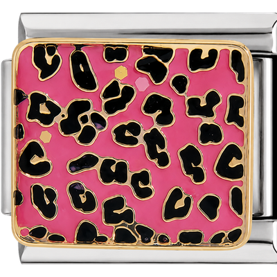 Pink Leopard Print Charm