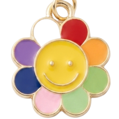 Rainbow Smiley Flower