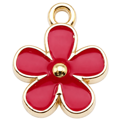 Red Flower Charm