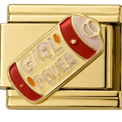 Red Girlpower Can Charm