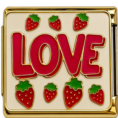 Red Love Strawberries Charm