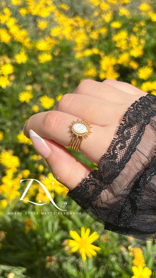 Golden Halo Ring