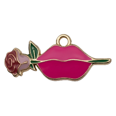 Rose Lips Charm