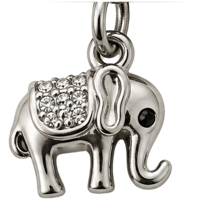 Silver Elephant Crystal