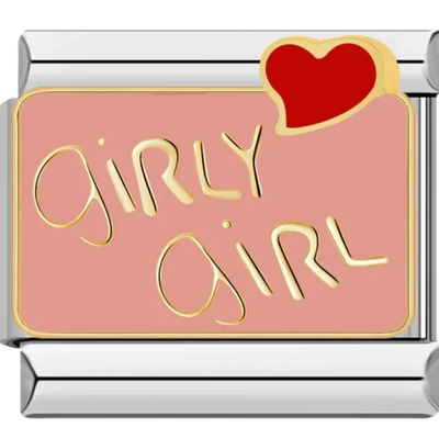 Silver Girly Girl Charm