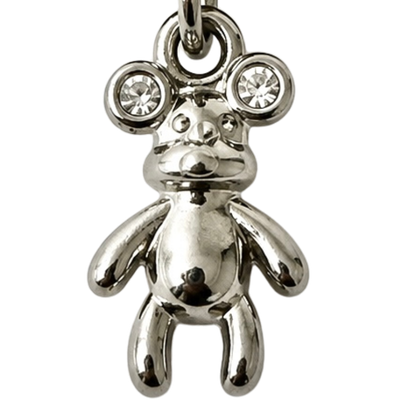 Silver Teddy Bear Crystal
