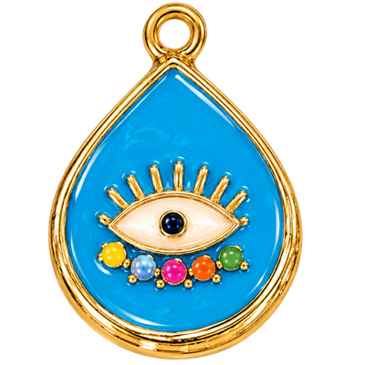 Sky Blue Rainbow Evil Eye