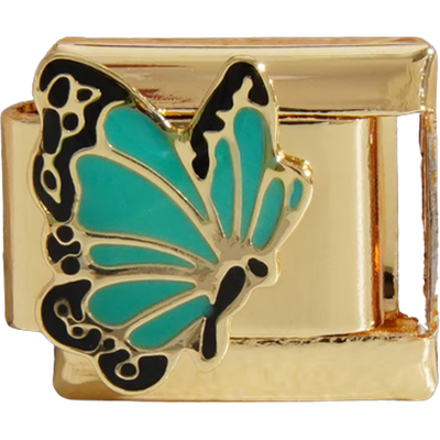 Teal Butterfly Italiancharm