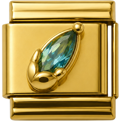 Teardrop Crystal Gold