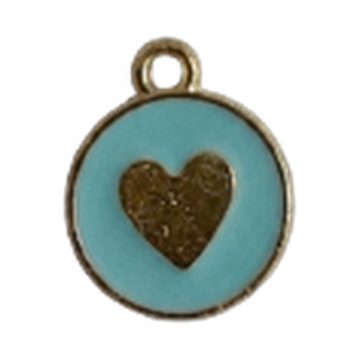 Babyblue Heart Charm