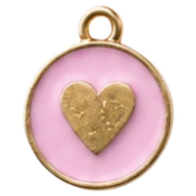 Babypink GoldHeart Charm