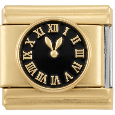 Clock Roman Black
