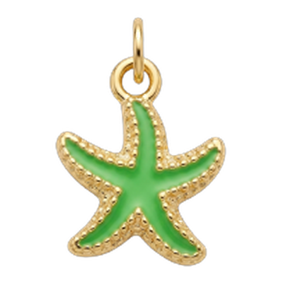 Green Starfish Charm
