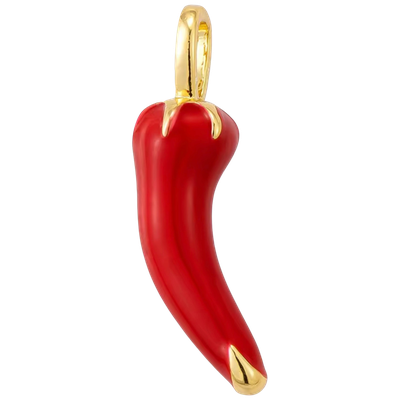 Red Chili Pepper Cluster Charm