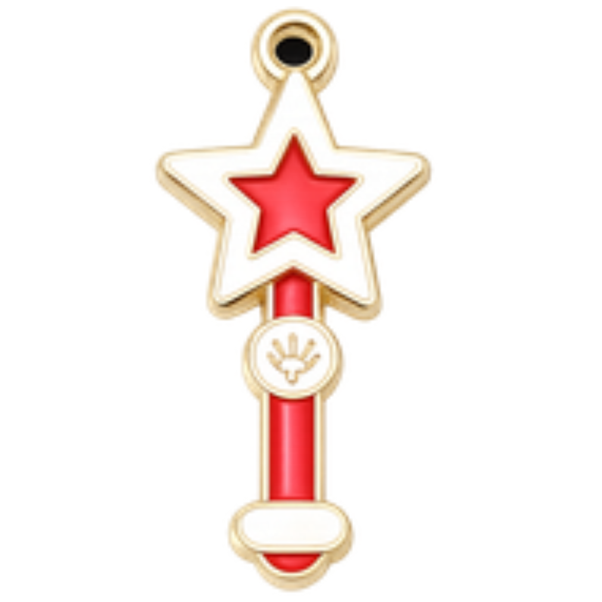 Red Magic Wand Charm