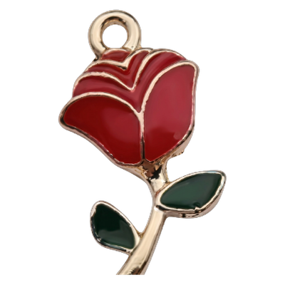 Red Rose Charm
