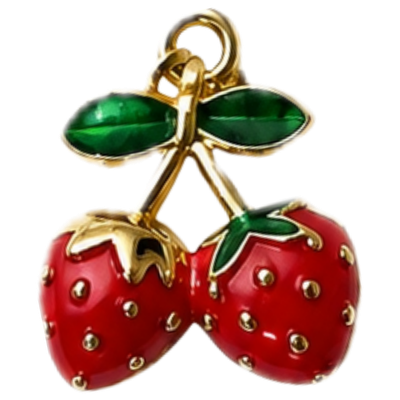 Red Strawberry Charm
