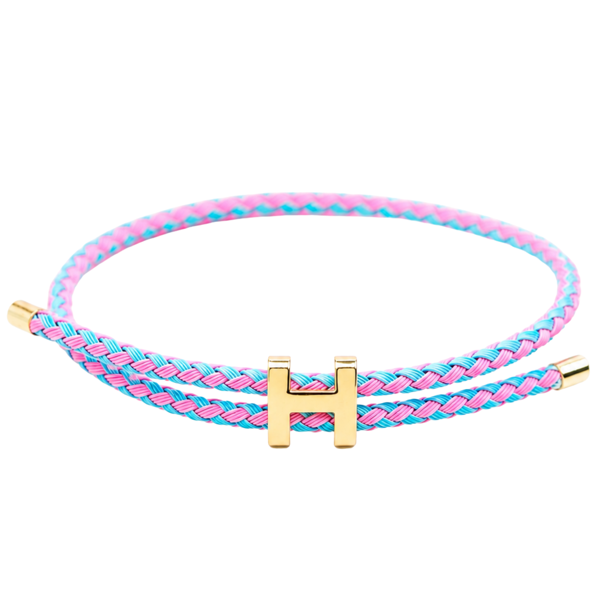 Pink & Blue Rope Bracelet