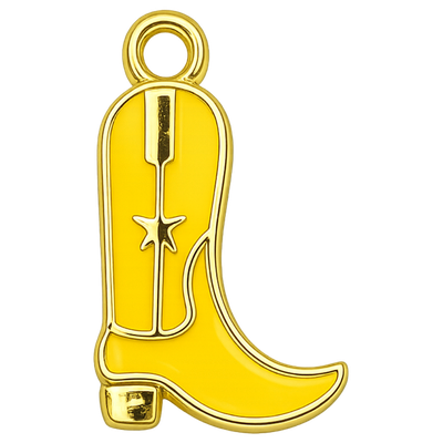 Yellow Boot Charm